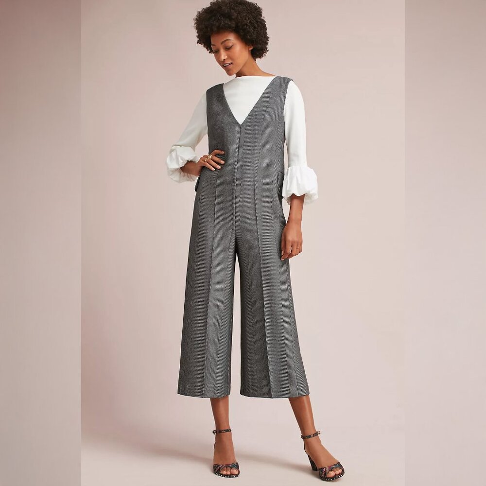 NWOT Anthropologie Cartonnier Oxford Jumpsuit